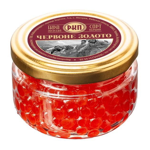 Ікра лососева(чавича) Червоне золото ск/б 100г